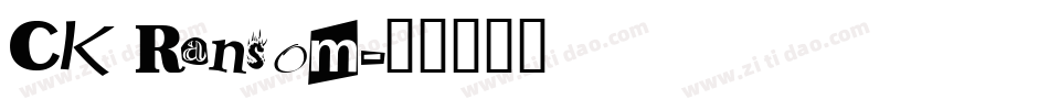 CK Ransom字体转换